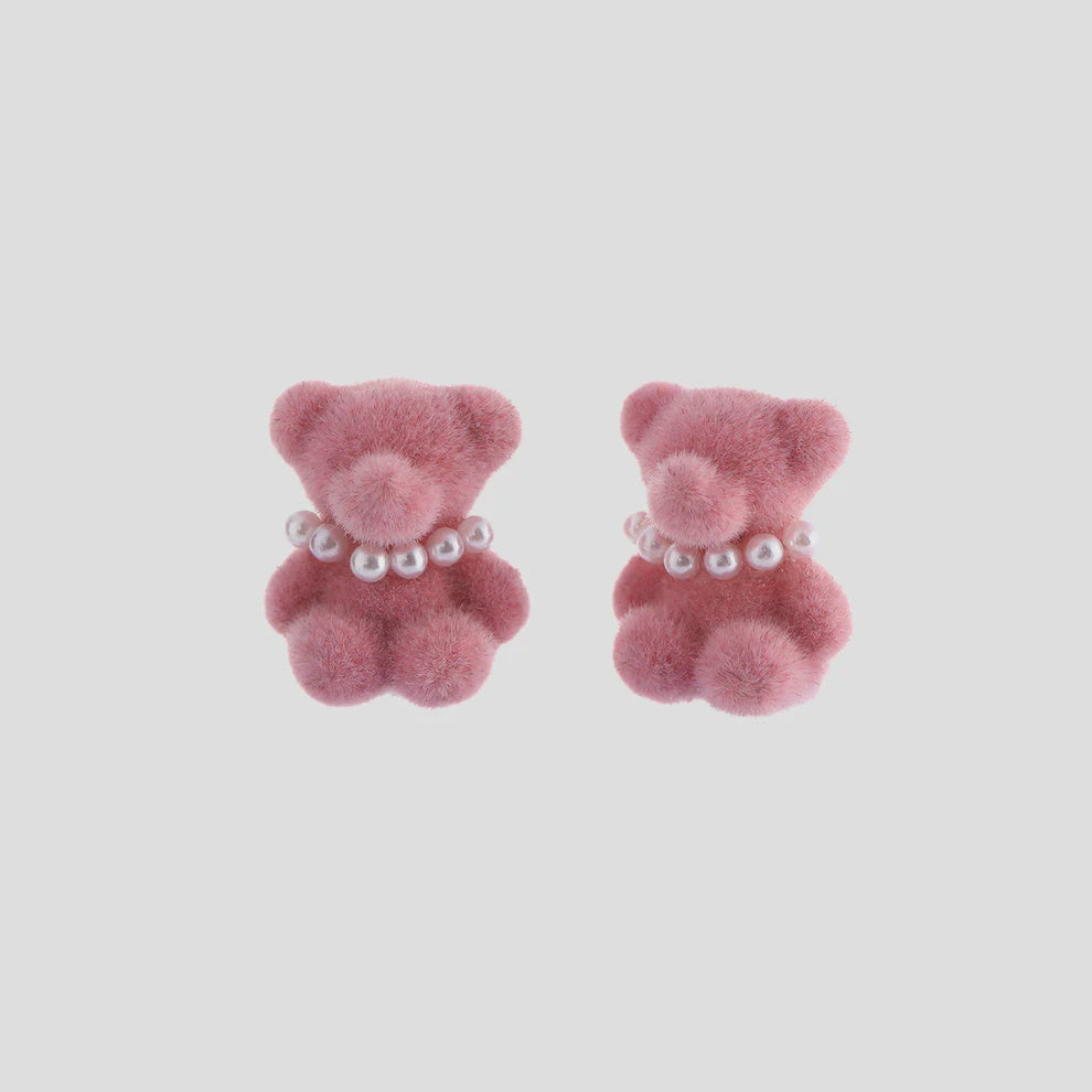 Antigone | Bear Earrings - Pink | Shut the Front Door