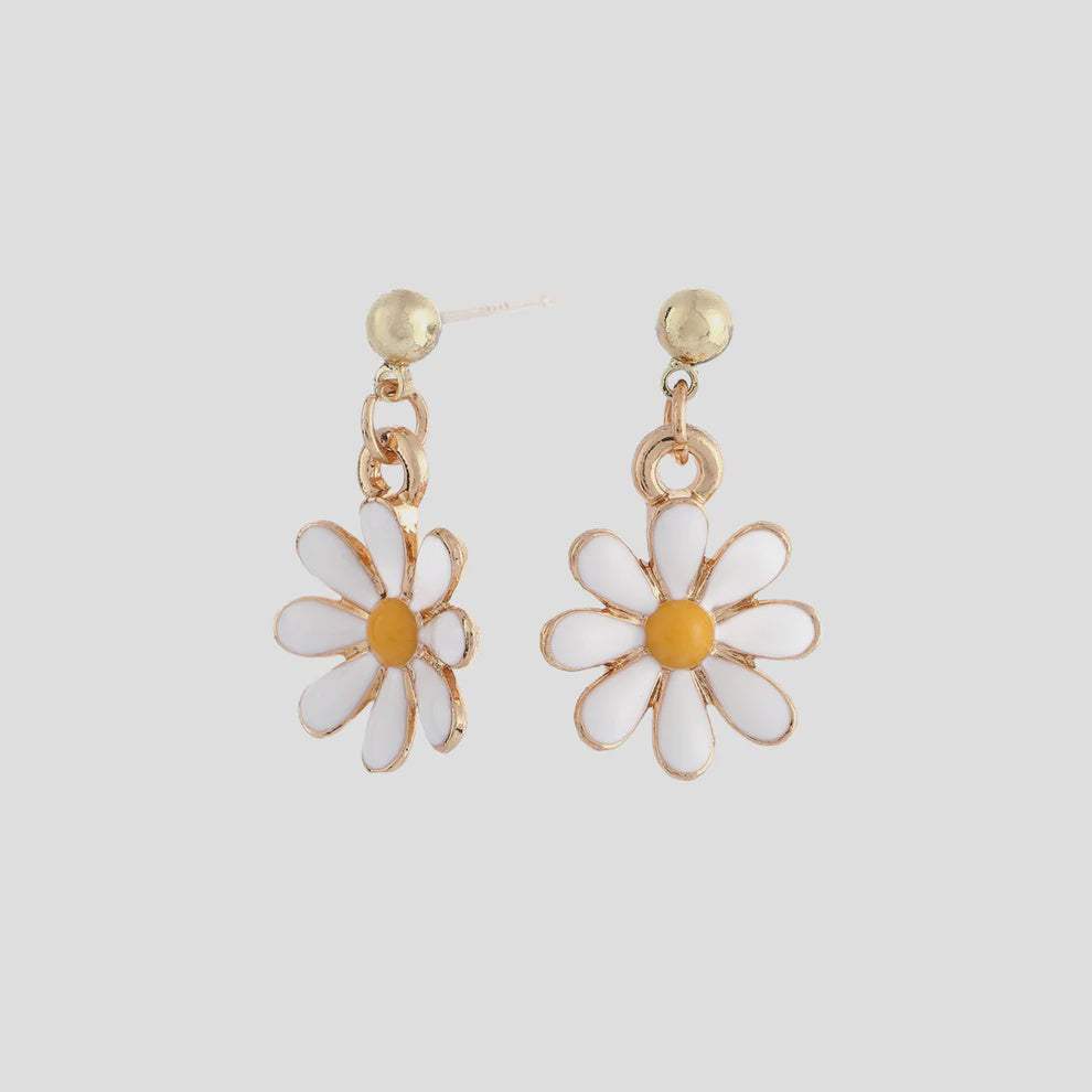 Antigone | Flower Earrings - Ice White | Shut the Front Door