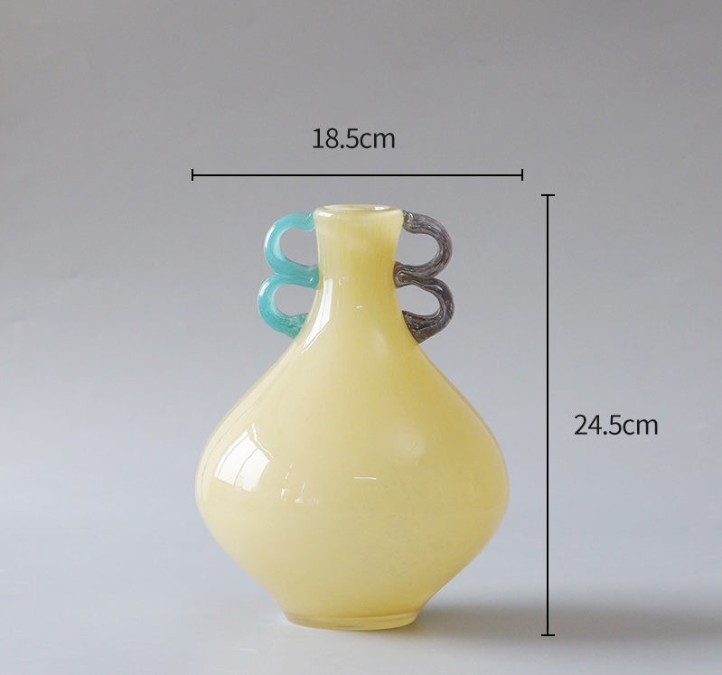Garcia | Mila Glass Vase - Yellow | Shut the Front Door