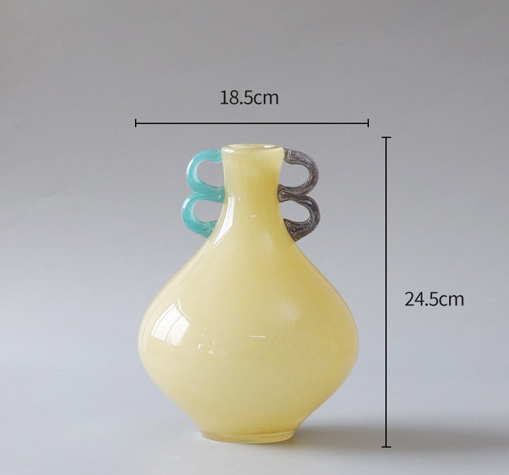 Garcia | Mila Glass Vase - Yellow | Shut the Front Door