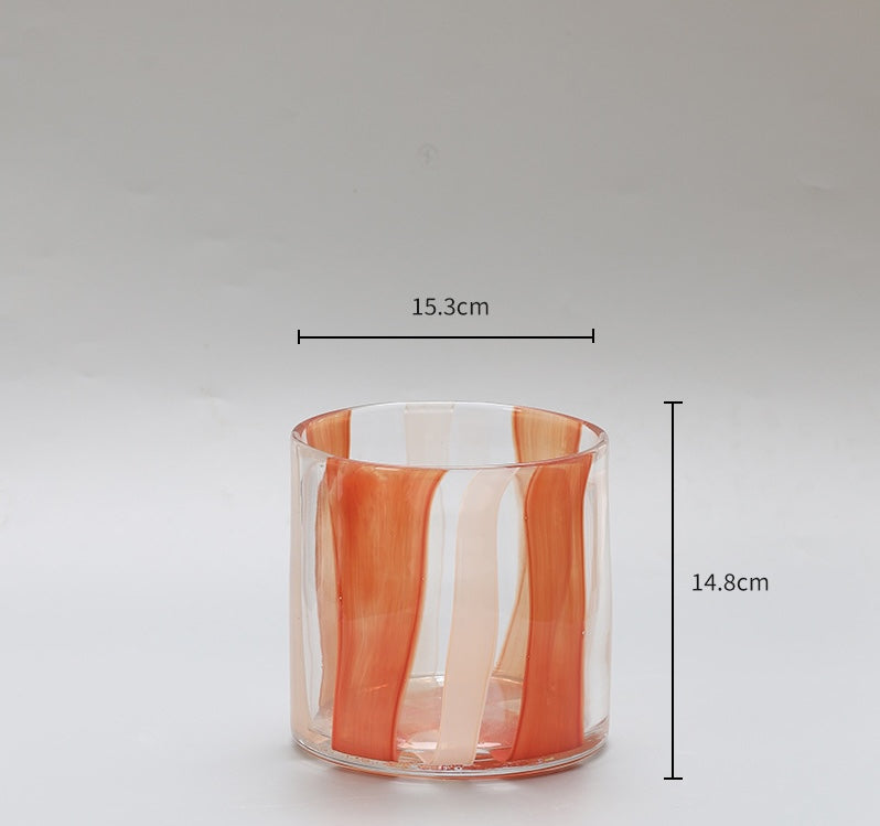 Garcia | Maru Orange Glass Vase - Small | Shut the Front Door