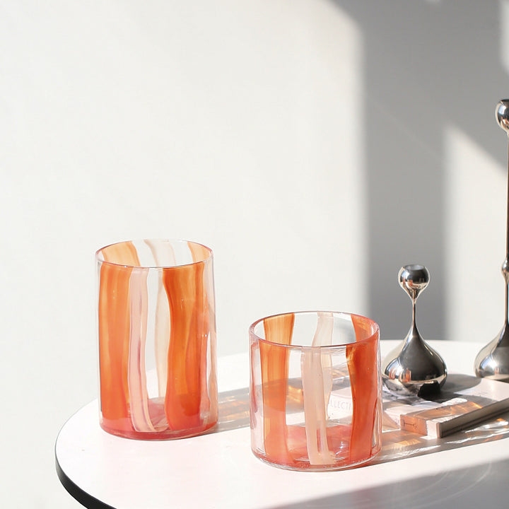 Garcia | Maru Orange Glass Vase - Medium | Shut the Front Door