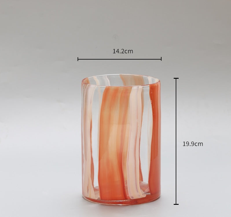 Garcia | Maru Orange Glass Vase - Medium | Shut the Front Door