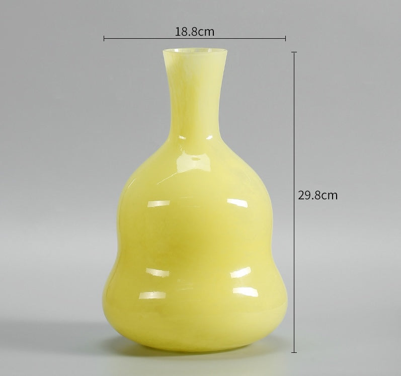 Garcia | Amelia Glass Vase - Yellow | Shut the Front Door