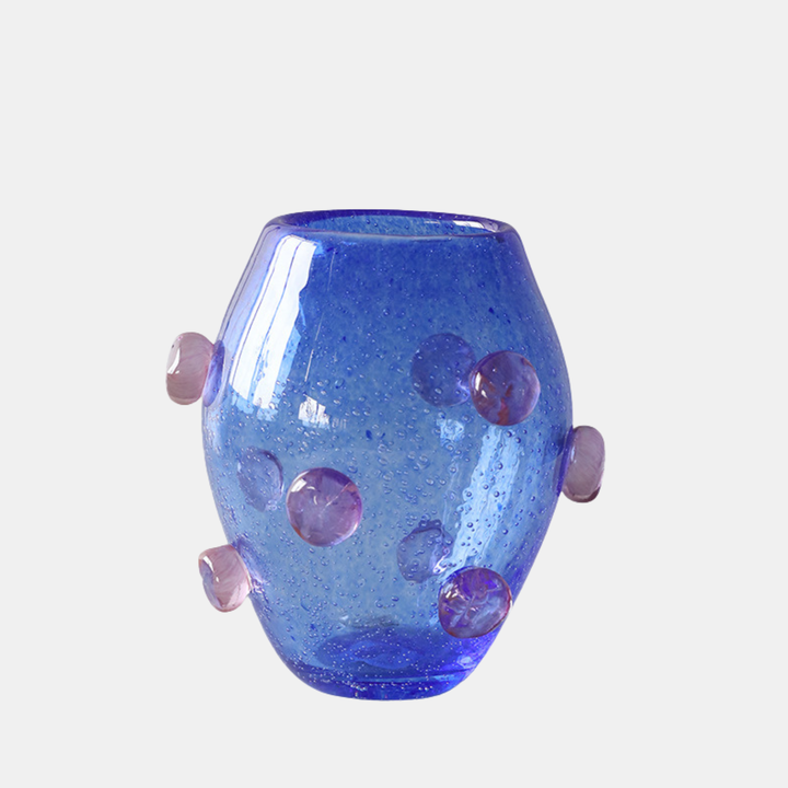 Garcia | Sophie Blue Glass Vase - Medium | Shut the Front Door