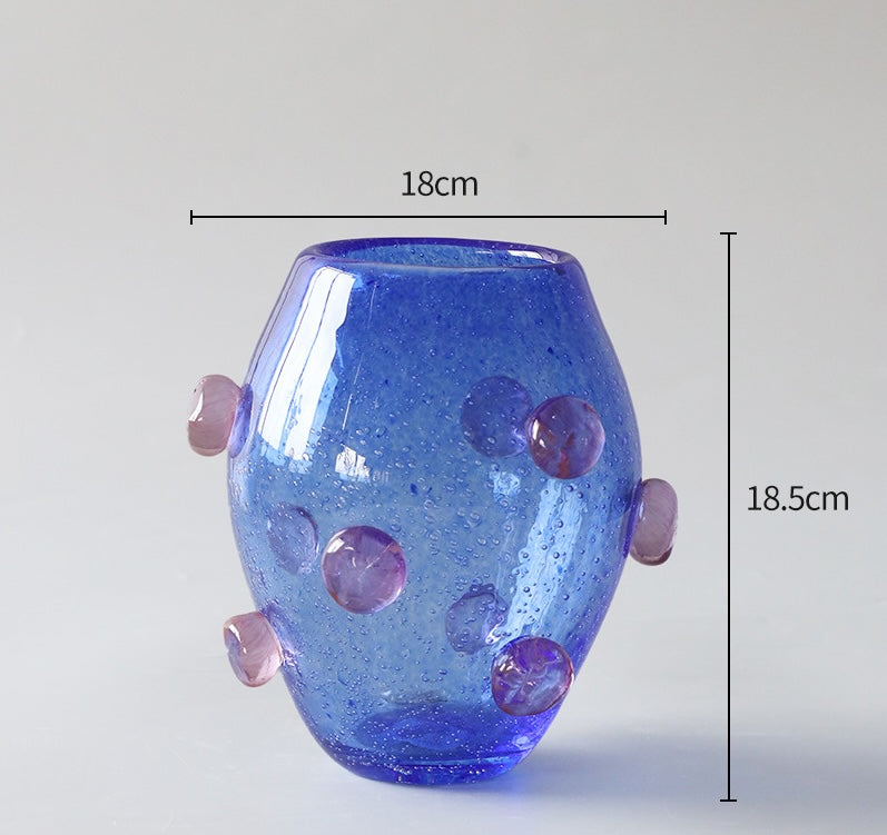 Garcia | Sophie Blue Glass Vase - Medium | Shut the Front Door
