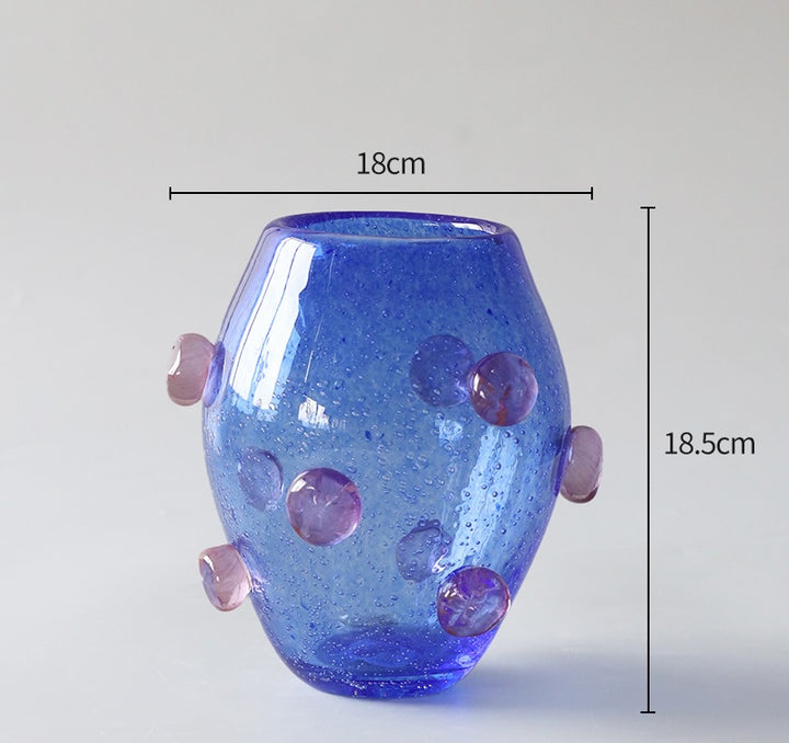 Garcia | Sophie Blue Glass Vase - Medium | Shut the Front Door