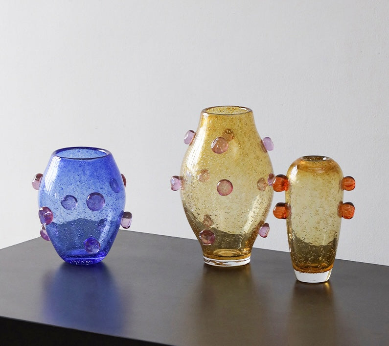 Garcia | Sophie Blue Glass Vase - Medium | Shut the Front Door