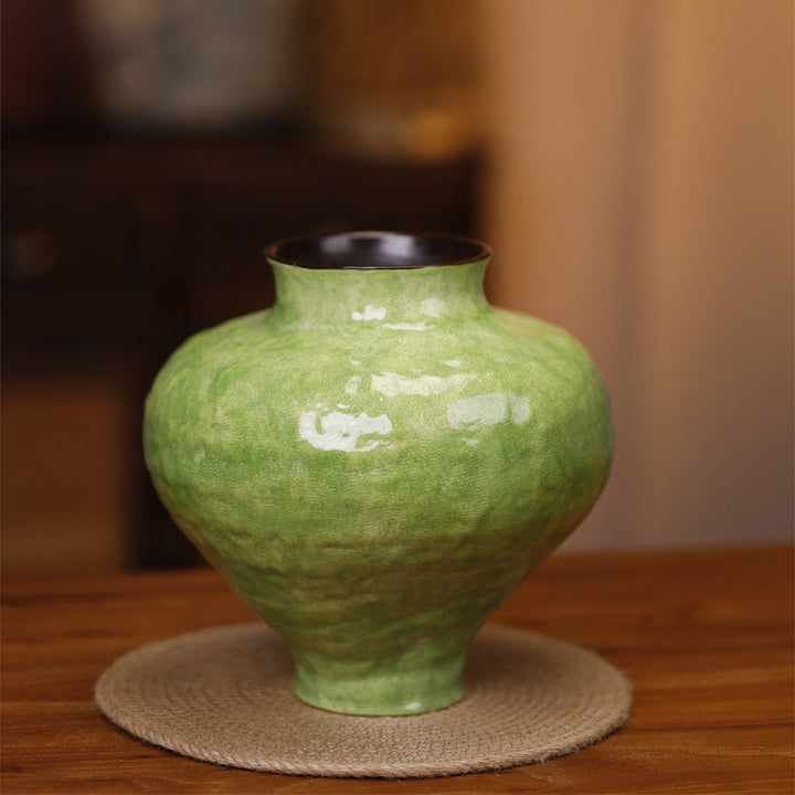Garcia | Mirel Rounded Ceramic Vase - Moss Green | Shut the Front Door