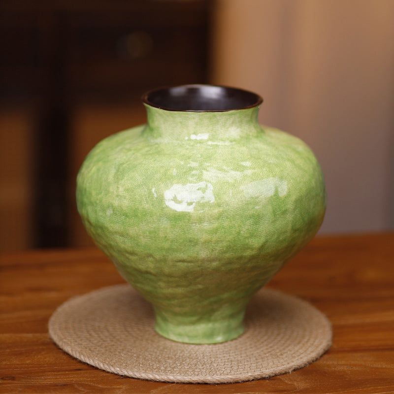 Garcia | Mirel Rounded Ceramic Vase - Moss Green | Shut the Front Door