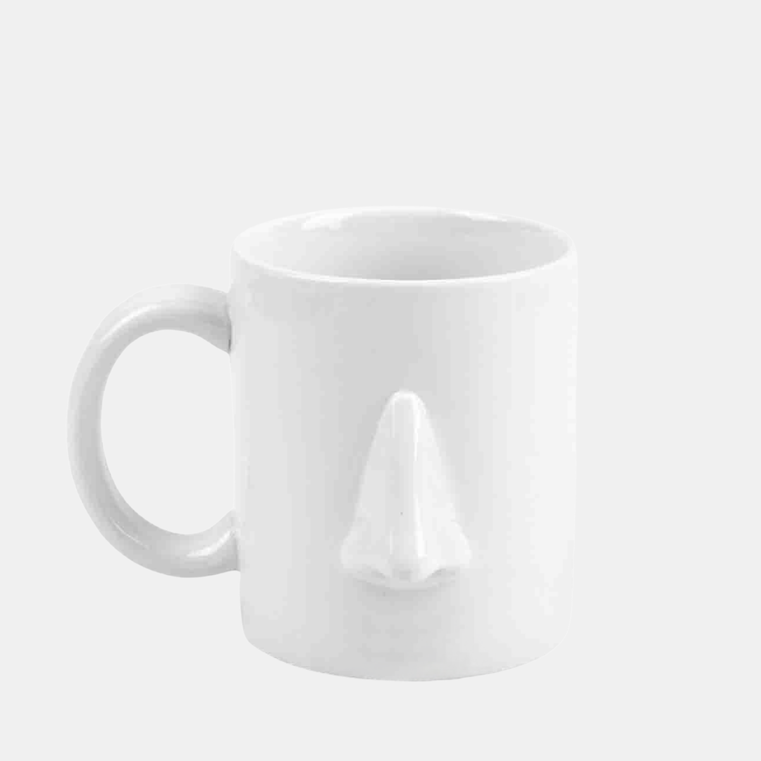 Garcia | Nico Ceramic Nose Mug - White | Shut the Front Door