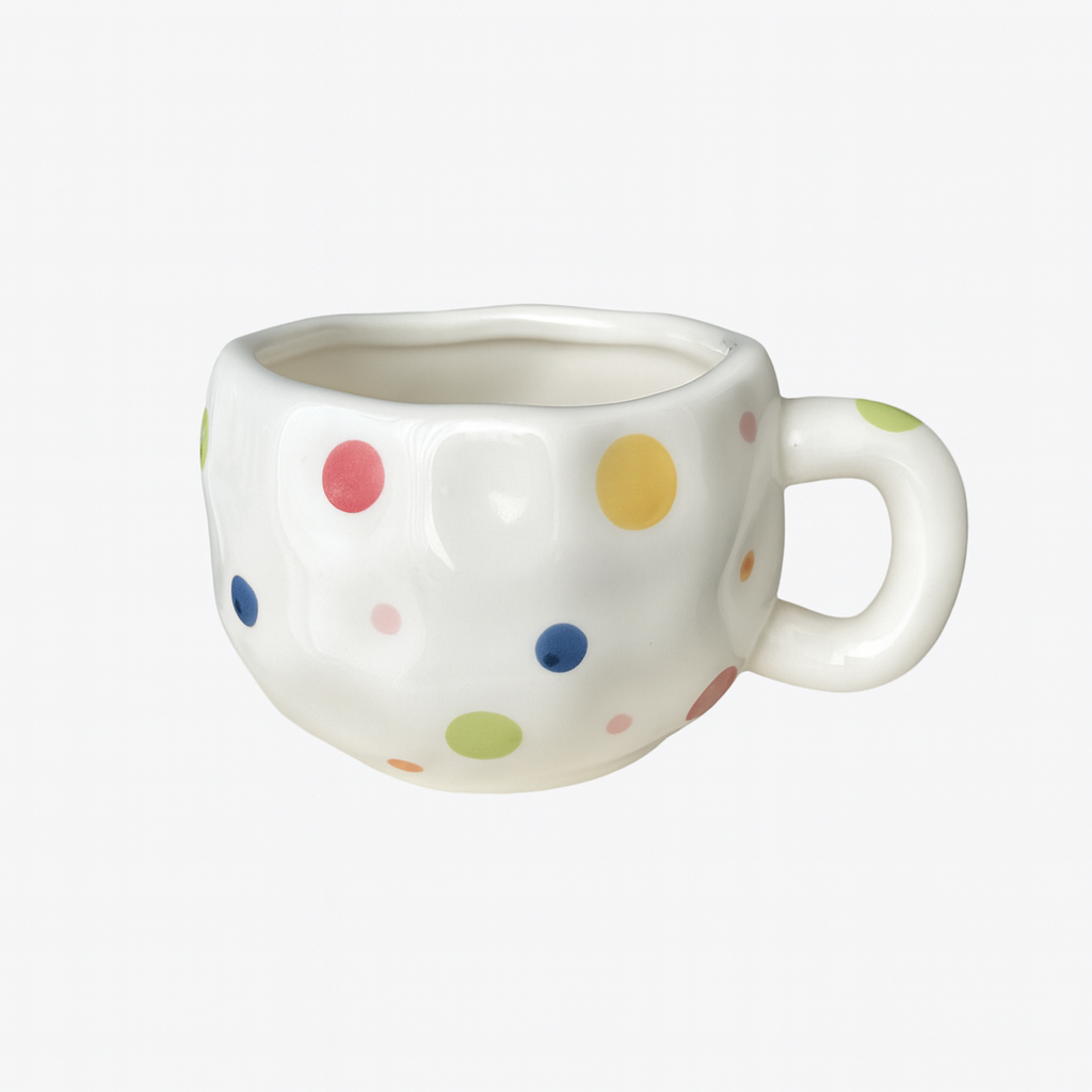 Garcia | Yuna Ceramic Mug -Colorful Dots | Shut the Front Door