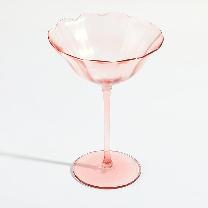 Elle Coupe Glass 200ml - Pink