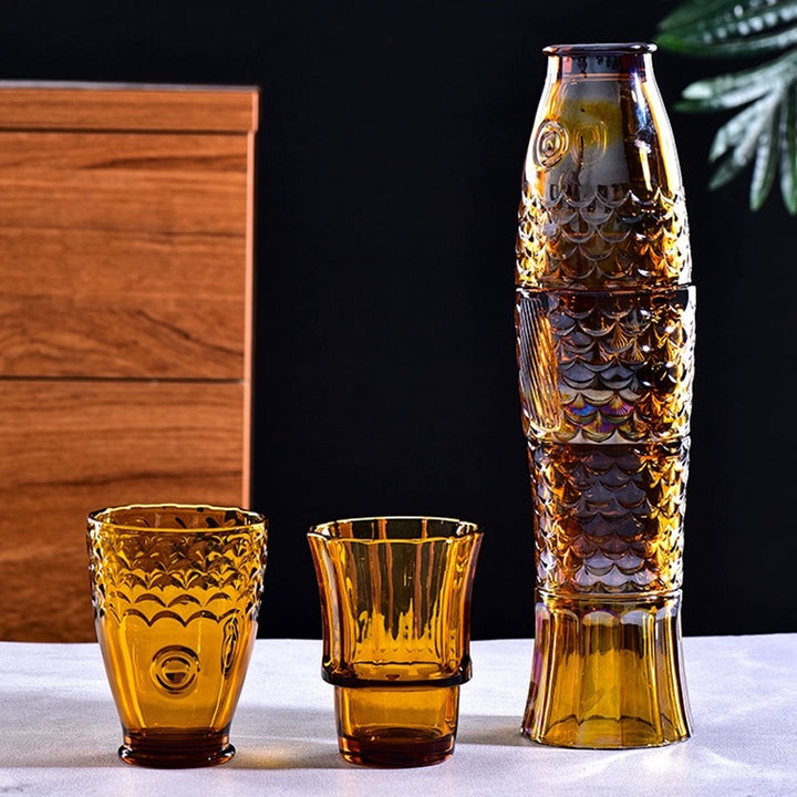 Fish Stackable Tumblers S4 - Amber