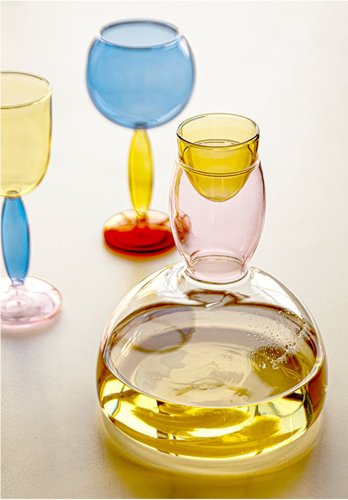 Clancy Glass Carafe 1500ml - Pink