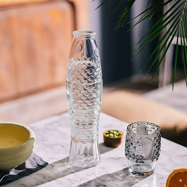 Fish Stackable Tumblers S4 - Clear