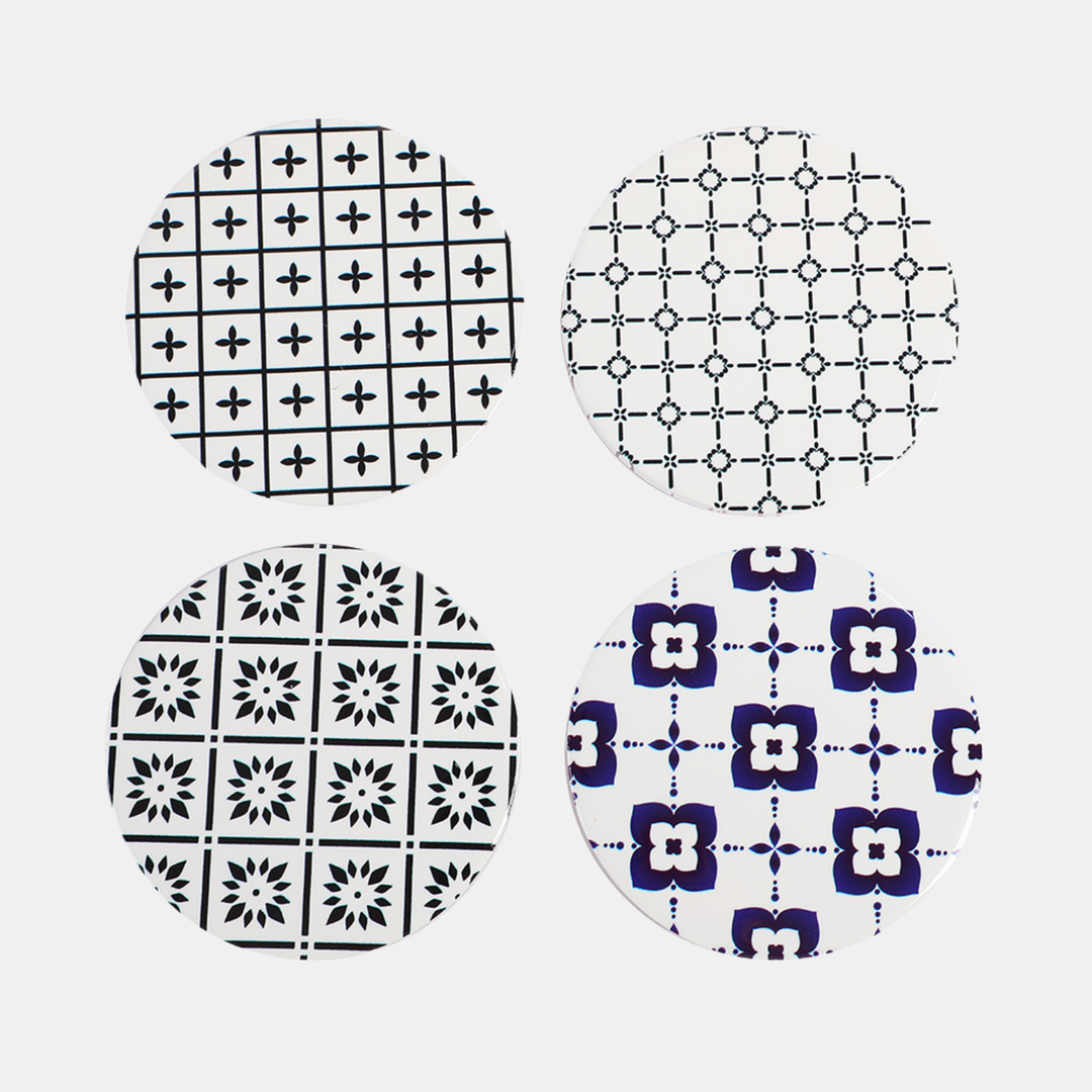 Garcia | Zion Round Ceramic Coasters S4 | Shut the Front Door