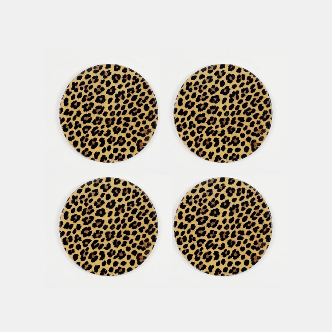 Garcia | Ashton Ceramic Coasters - Leopard Print S4 | Shut the Front Door