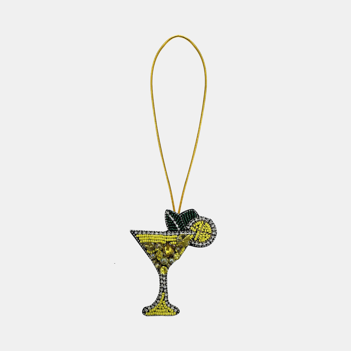 Hanging Yellow Martini Decoration