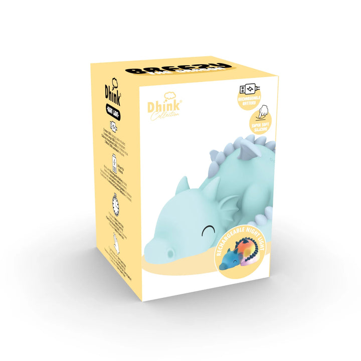 Stellar Haus | Squishy Dragon 'Breezy' USB Recharge Night Light | Shut the Front Door