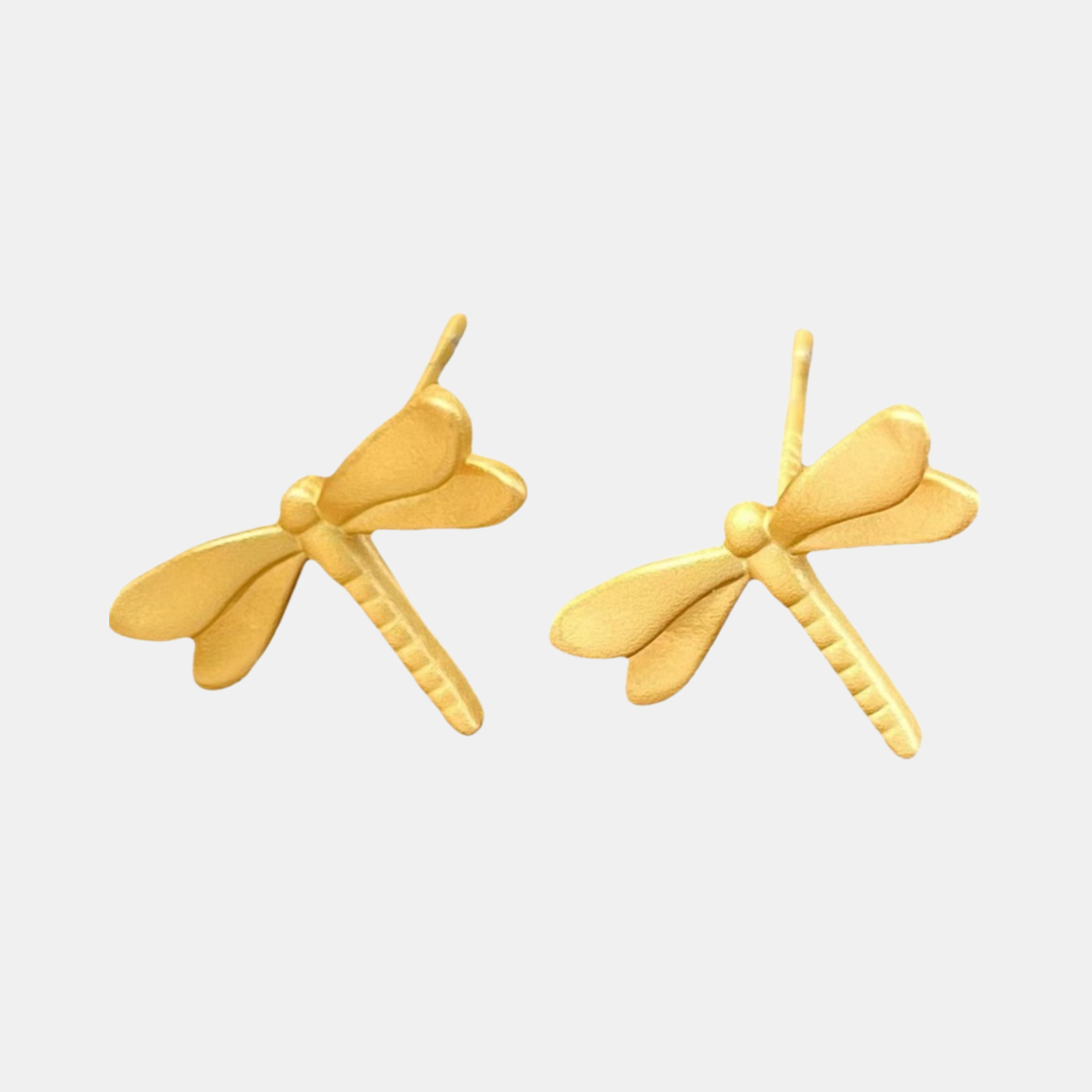 Antigone | Dragonfly Earrings - Gold | Shut the Front Door
