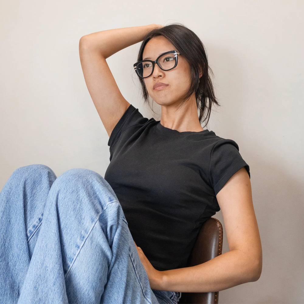 Antigone | Jazz Reading Glasses - Black/Silver | Shut the Front Door