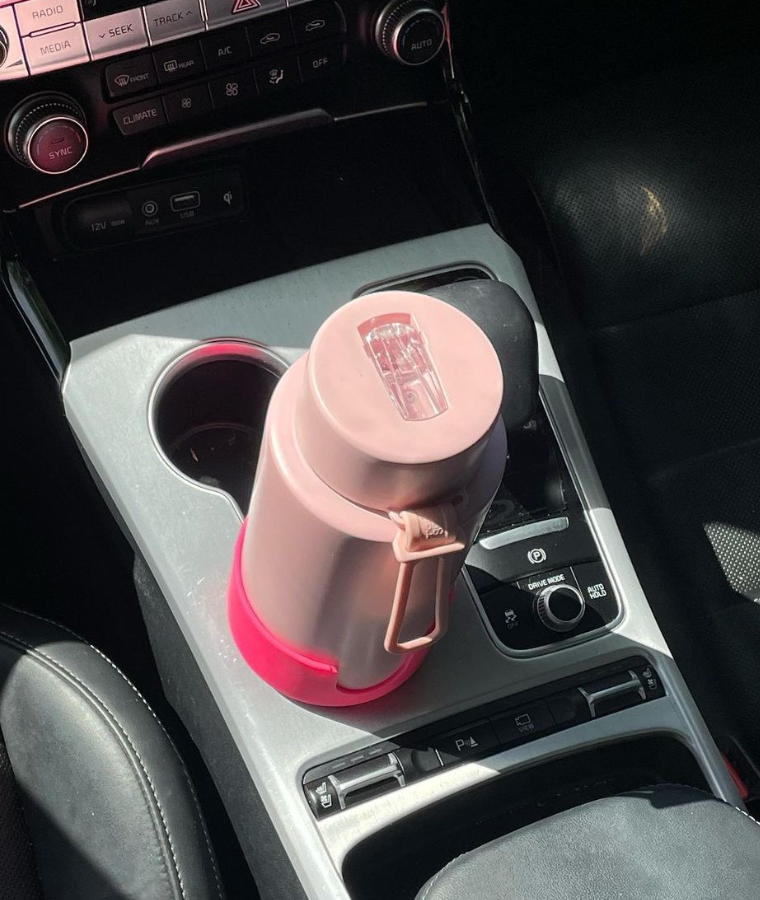 Frank Green | Car Cup Holder Expander - Neon Pink | Shut the Front Door
