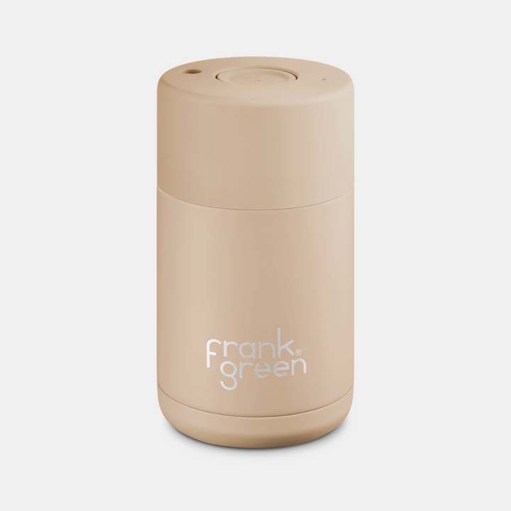 Frank Green | Ceramic Line Reusable Cup 10oz - Soft Stone | Shut the Front Door