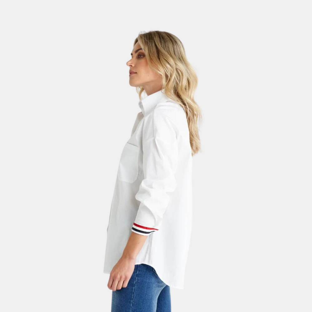 Betty Basics | Saskia Shirt - White | Shut the Front Door