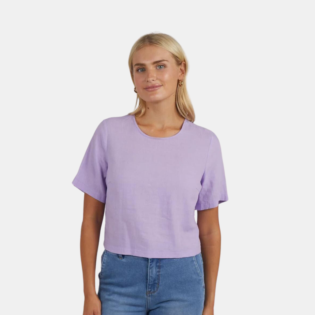 Elm Knitwear | Juniper Top - Periwinkle | Shut the Front Door