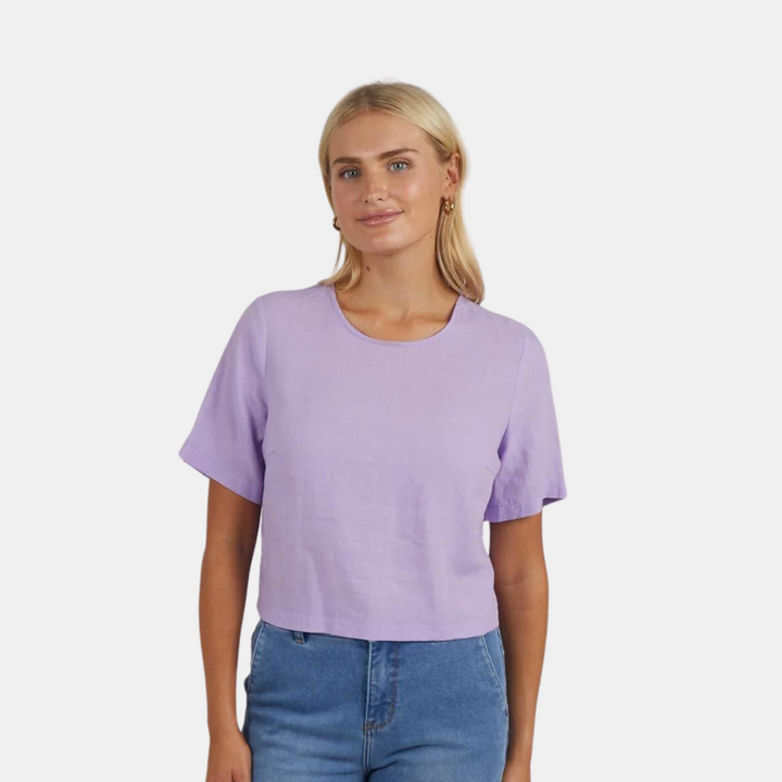 Elm Knitwear | Juniper Top - Periwinkle | Shut the Front Door