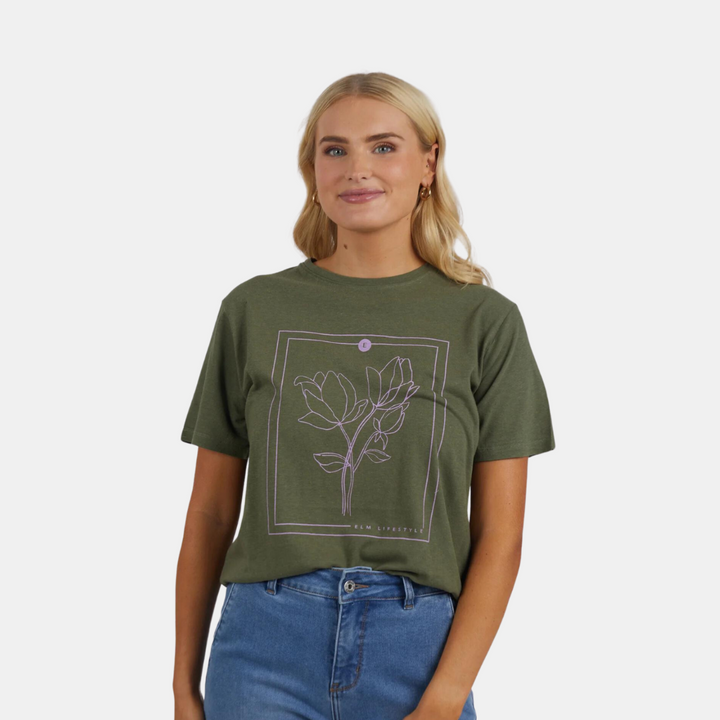Elm Knitwear | Laurel Tee - Clover | Shut the Front Door