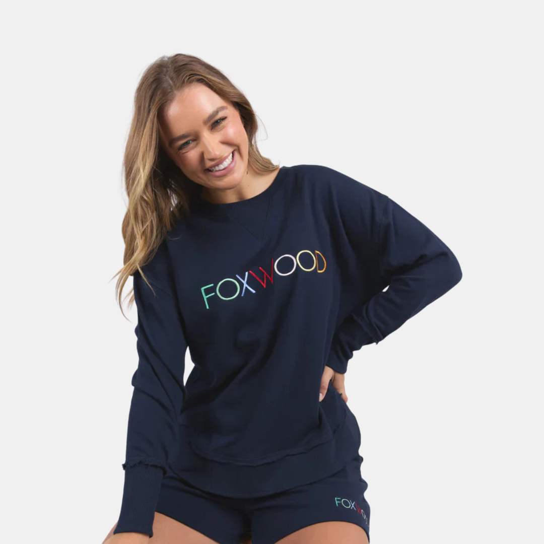 Foxwood | Simplified Confetti Crew - Navy | Shut the Front Door