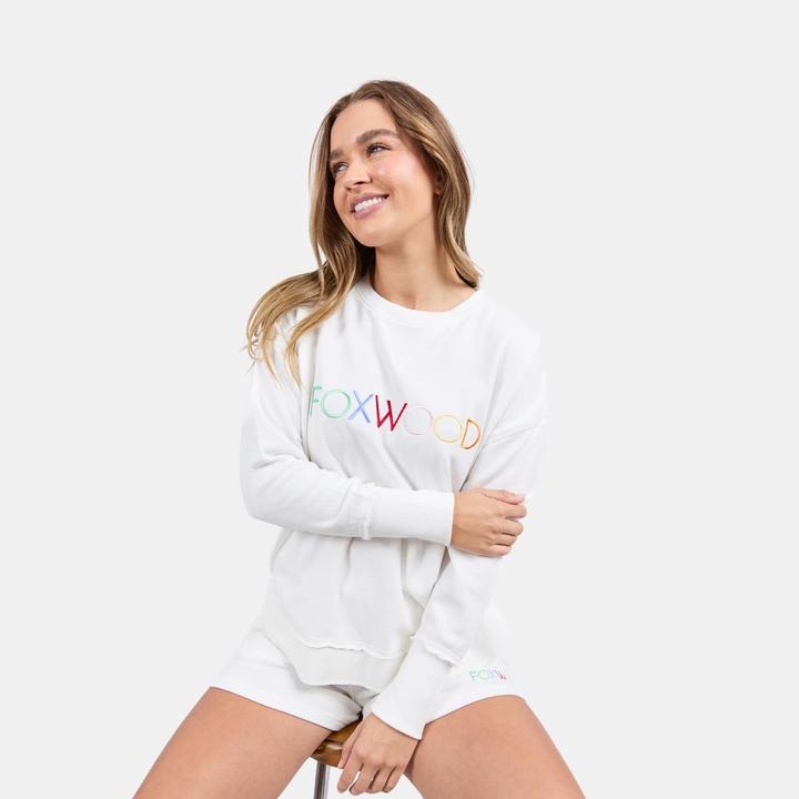 Simplified Confetti Crew - Vintage White