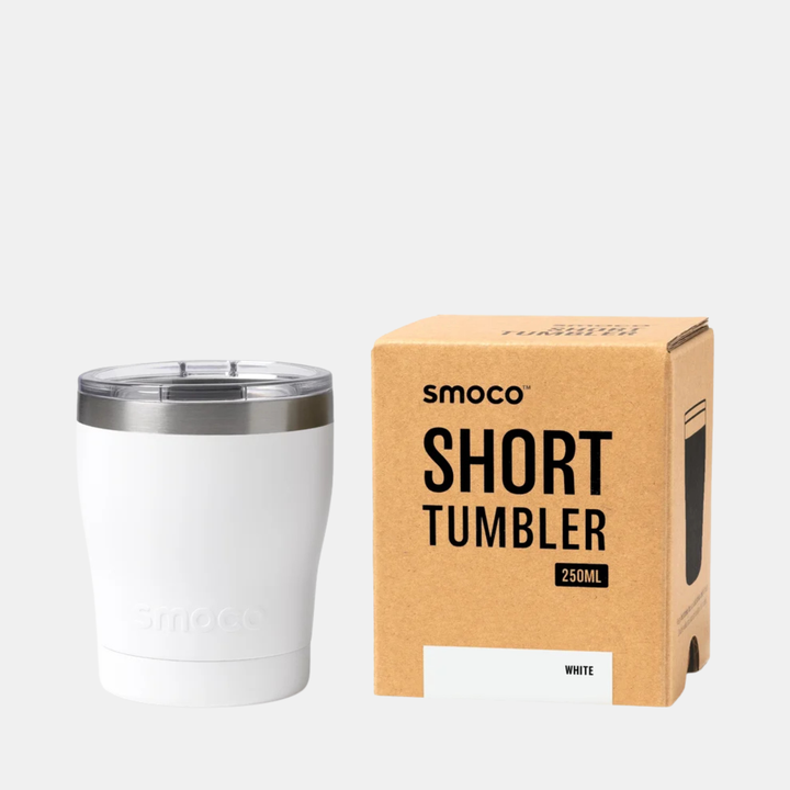 Smoco | Smoco Short Tumbler 2.0 - White | Shut the Front Door