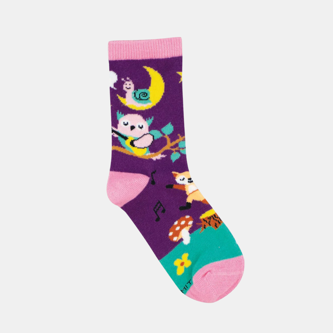 Socksmith | Socks Kids Musical Forest - Purple 4-7 yrs | Shut the Front Door