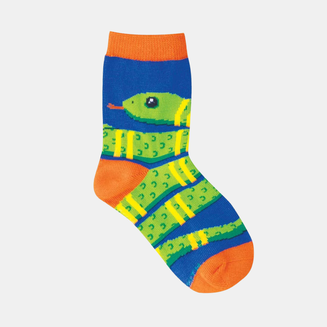 Socks  Kids There's a Snake in My Shoes  2-4yrs - Blue