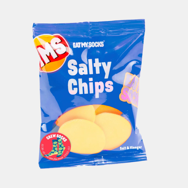 Eat My Socks | Socks Salty Chips Blue | Shut the Front Door