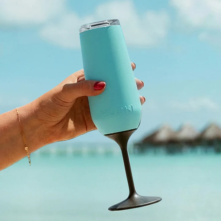 Huski Champagne Flute - Turquoise