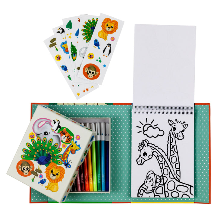 Tiger Tribe | Colouring Set - Zoo | Shut the Front Door