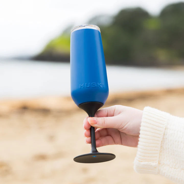 Huski Champagne Flute - Ocean Blue