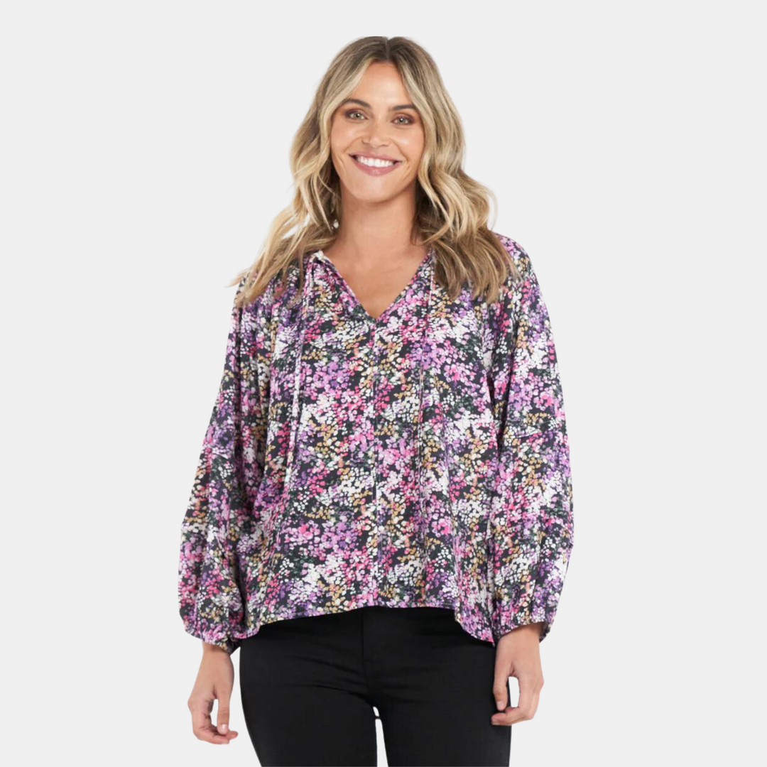 Betty Basics | Fleur Blouse - Flora | Shut the Front Door