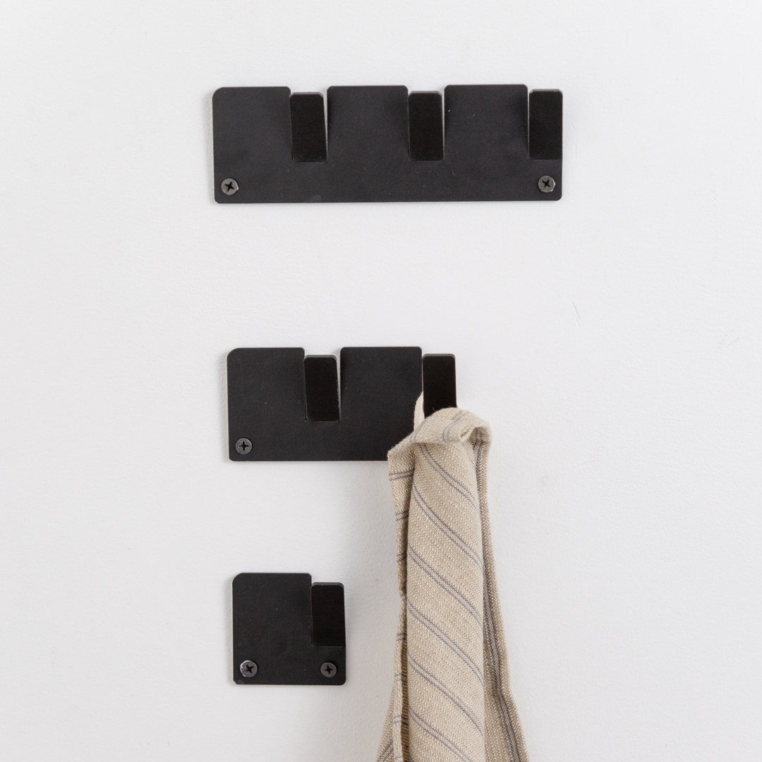 Garcia | Alfa Wall Hooks Set 3 - Black | Shut the Front Door