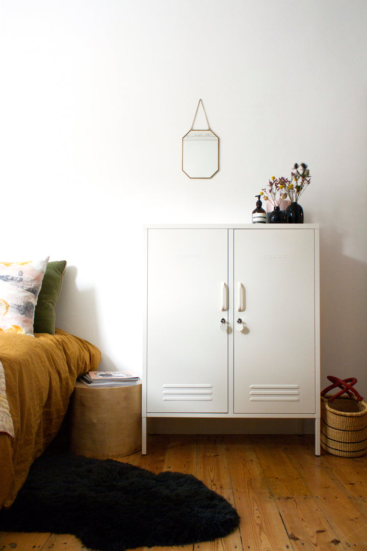 Mustard | Midi Locker - Chalk | Shut the Front Door