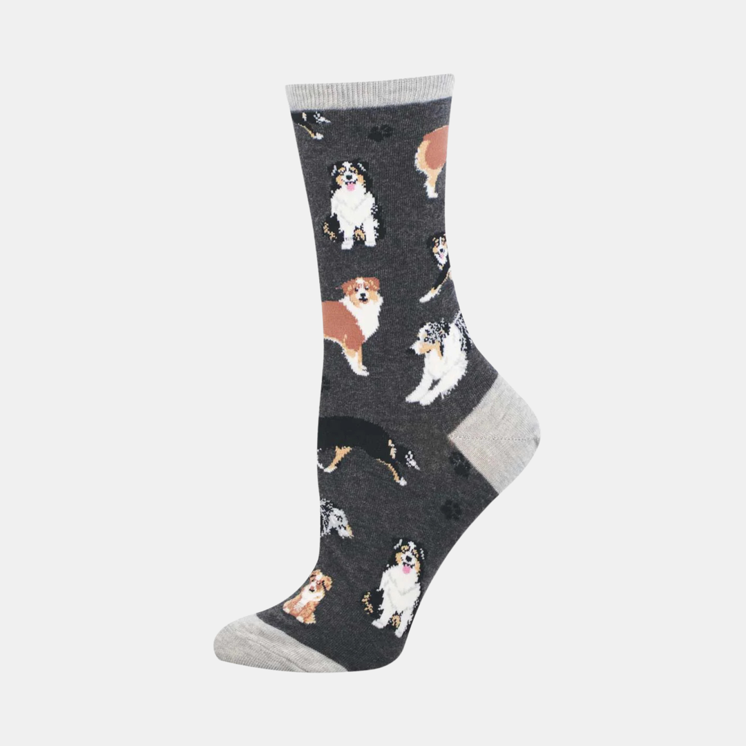 Socksmith | Women's Aussies Socks - Charcoal Heather | Shut the Front Door