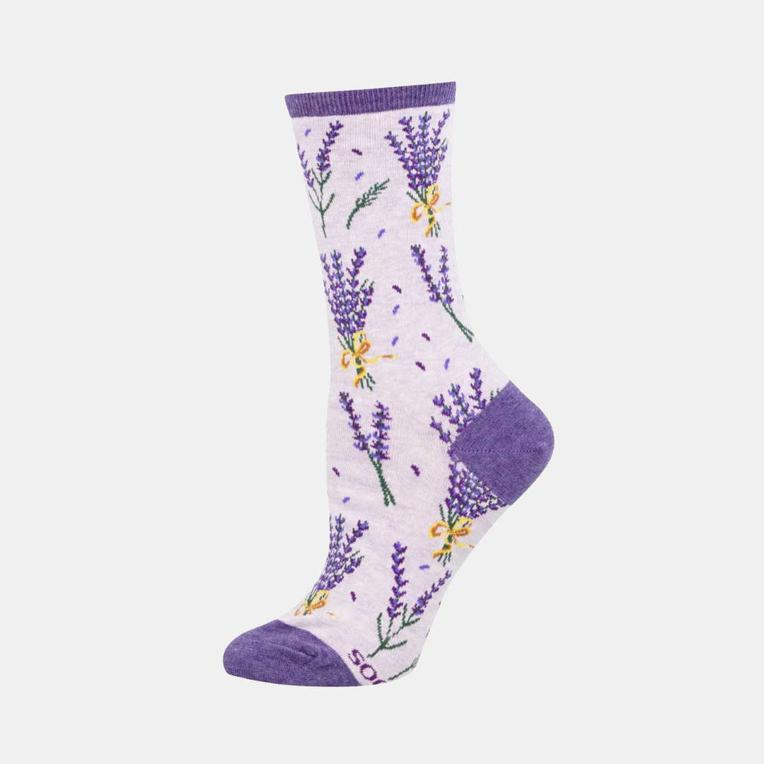 Women's Bunches of Lavender Socks - Purple Heather