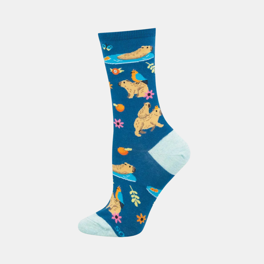 Women's Capybara & Co Socks  - Blue