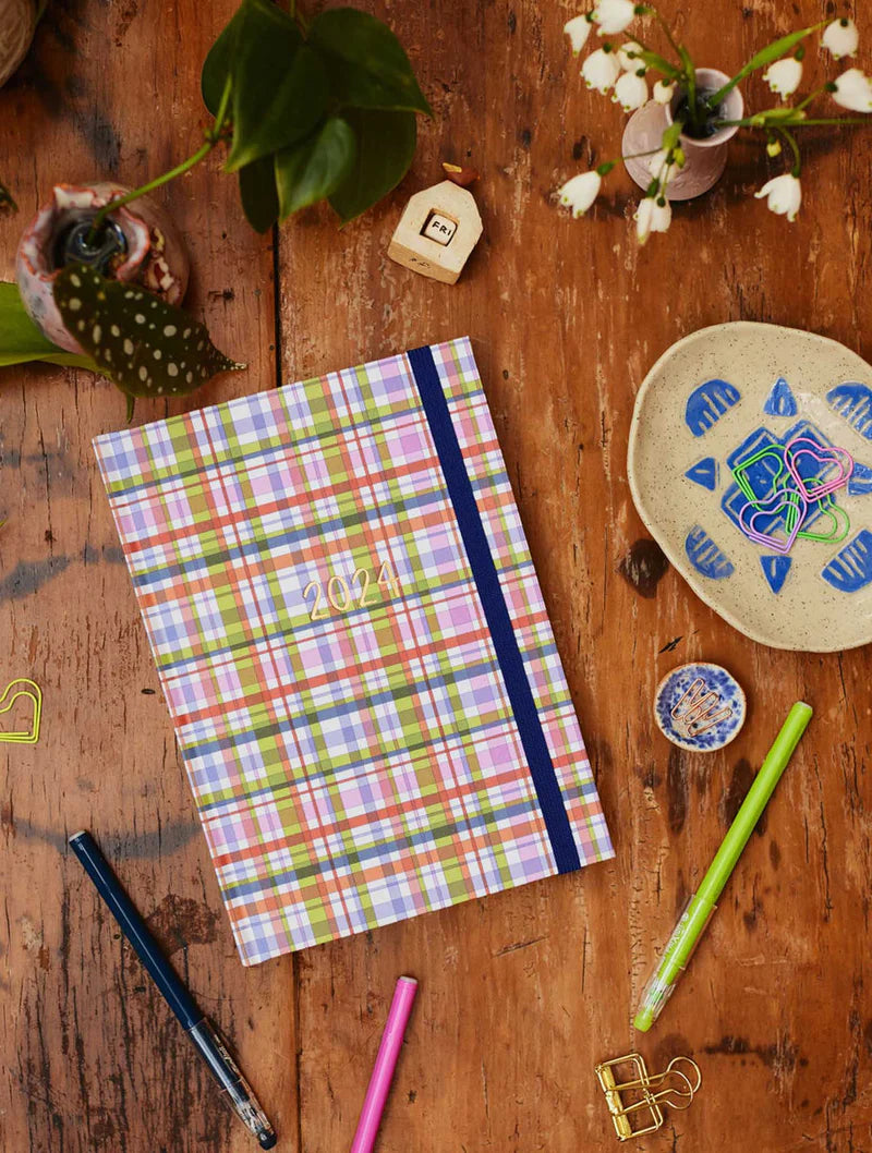 Write to Me Stationery | 2024 Weekly Planner - Check | Shut the Front Door