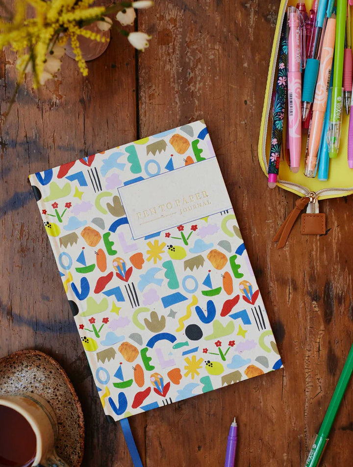 Write to Me Stationery | Pen to Paper Lined Journal - Collage | Shut the Front Door