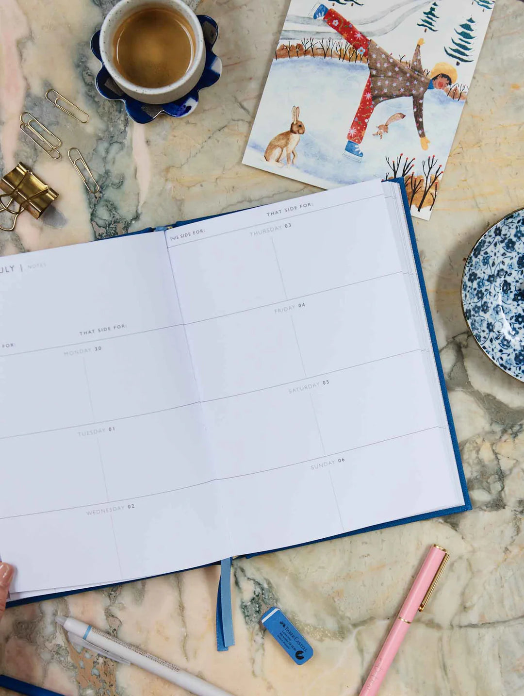 2026 Weekly Planner - Sky